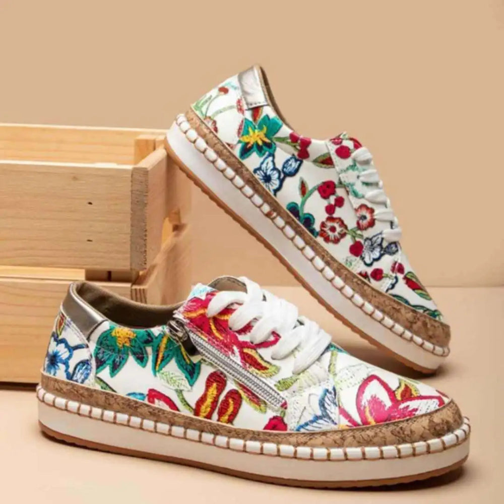 Chaussures Femmes Confort Chaussures à Fleurs Décontractées
