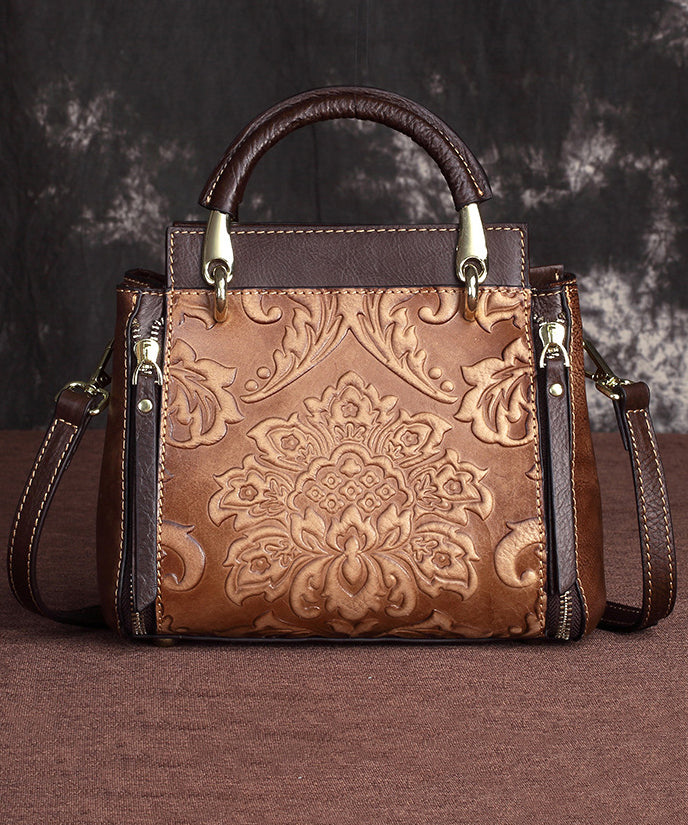Authentique sac en cuir brun vintage - EasyApparels