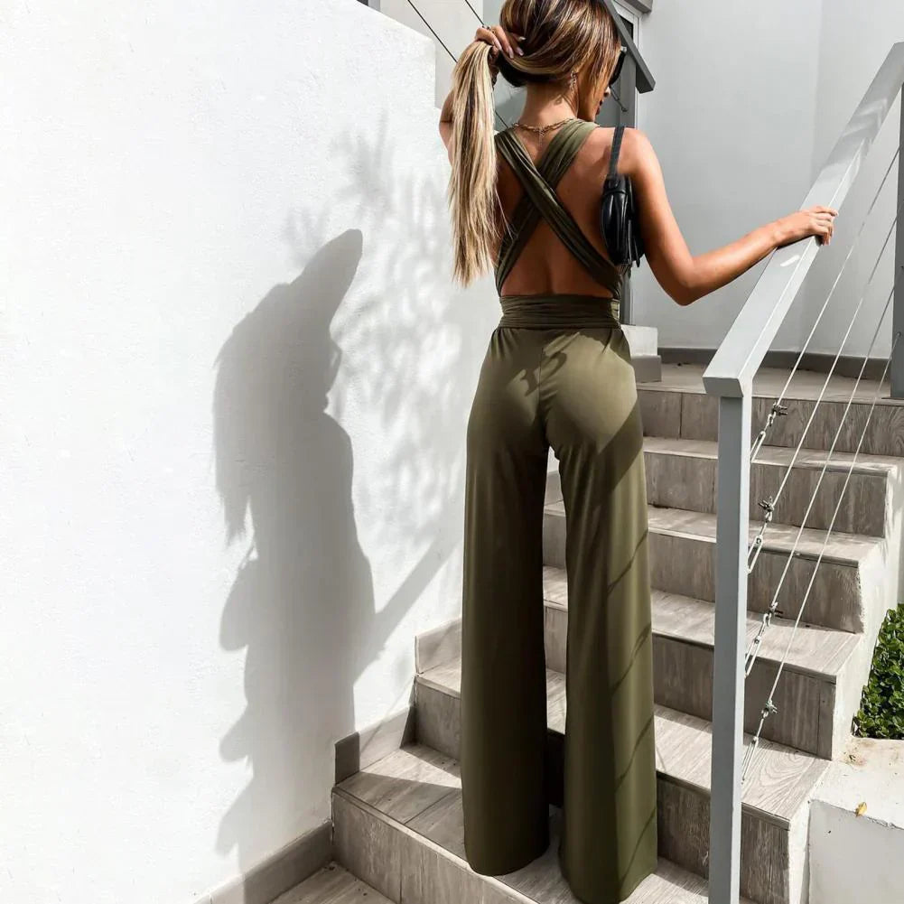 BelleRue™ – Combinaison Femme Chic Confortable avec Ceinture Élégante-5