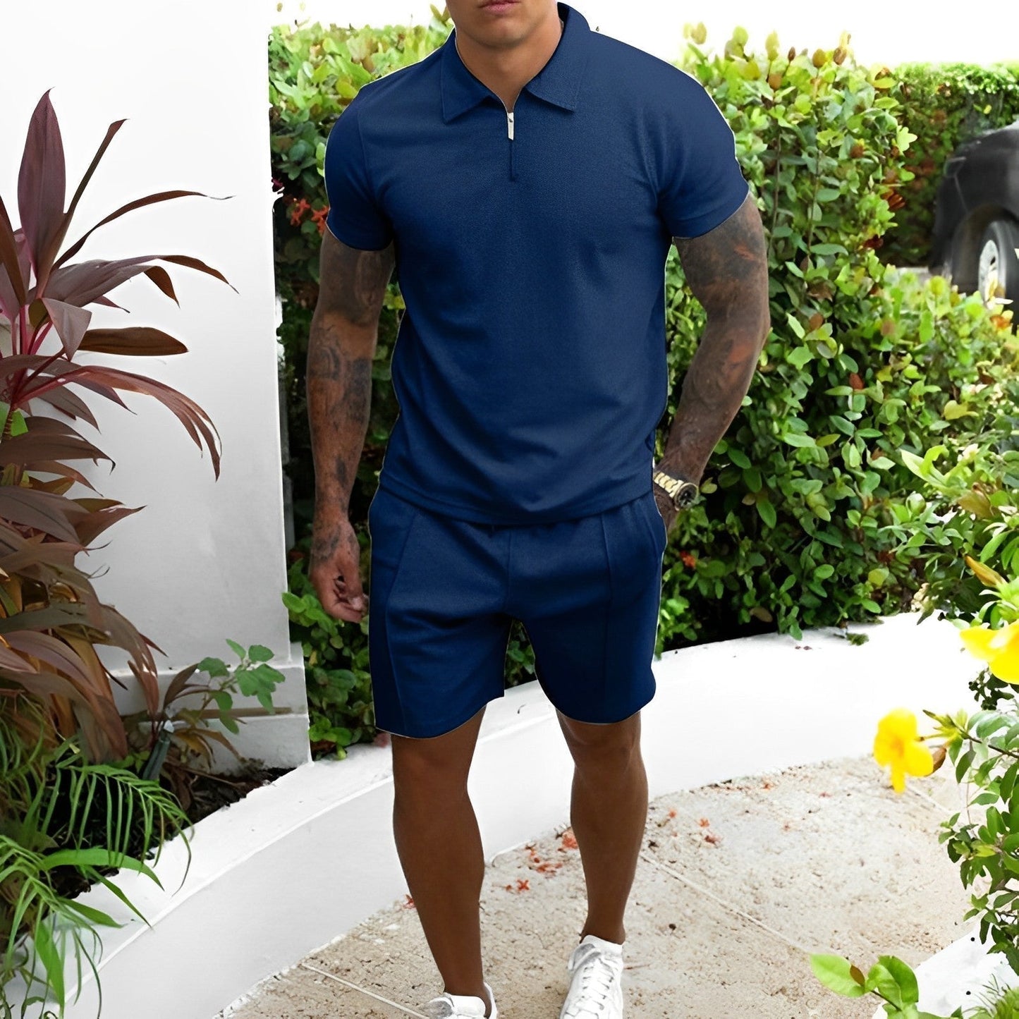 Costume Homme Été Décontracté 2 Pièces