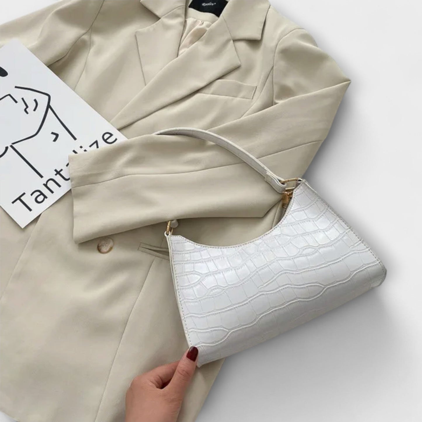 Sac à Épaules Classique Féminin en Cuir