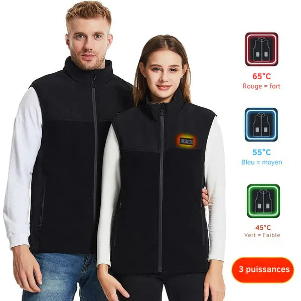 HeatVest™ – Gilet Chauffant Sans Manches Unisex avec Batterie Rechargeable