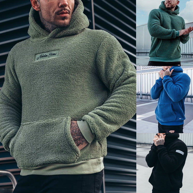 Sweat à Capuchon Homme - Fleece Doux avec Poche Kangourou