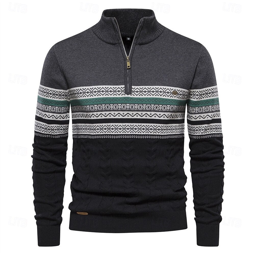 Pull Homme Hiver Chaud et Élégant Slim Fit