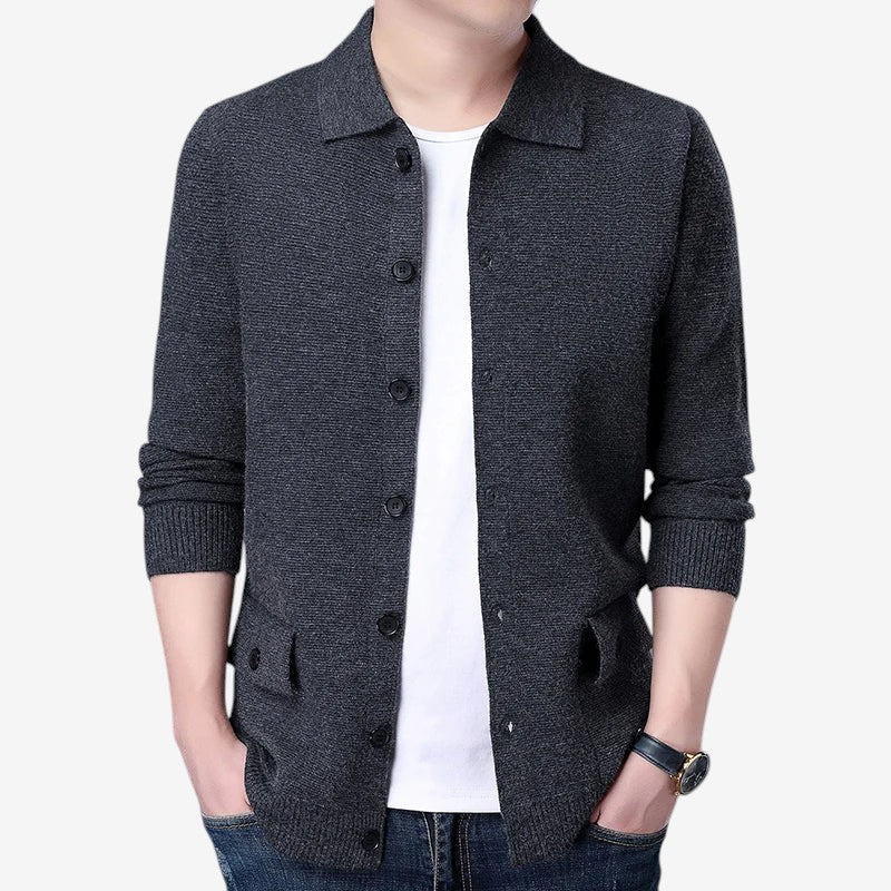 Cardigan Homme Chic à Manches Longues et Douillet