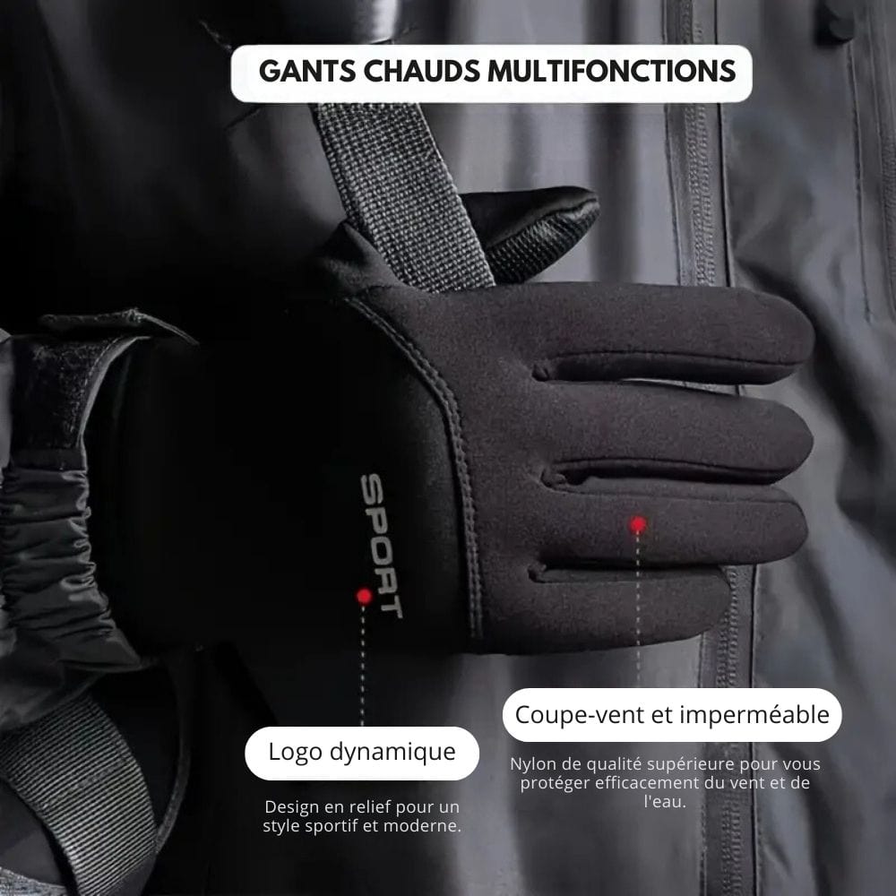 HiverGuard - Gants d’Hiver Imperméables et Tactiles