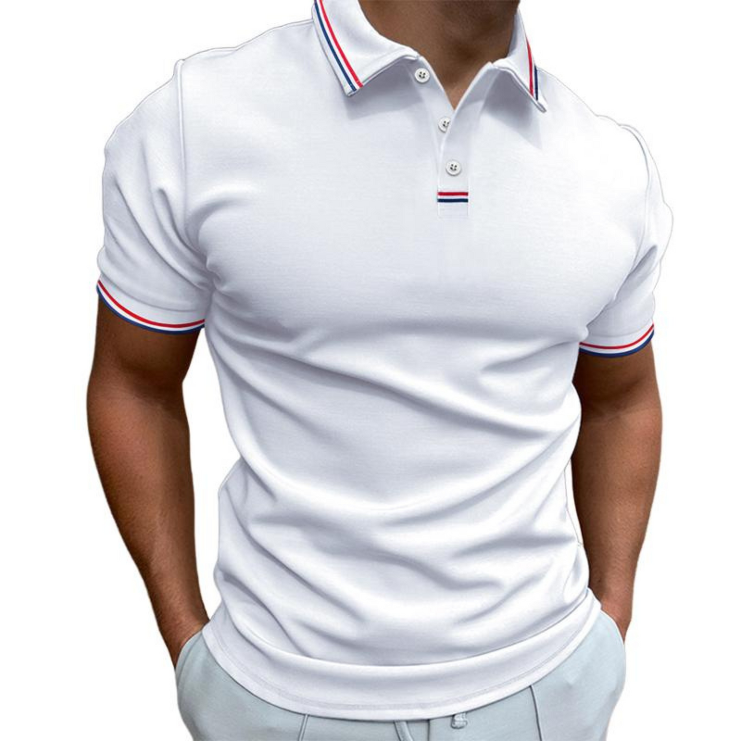 Chemise Polo Homme Classique Manches Courtes
