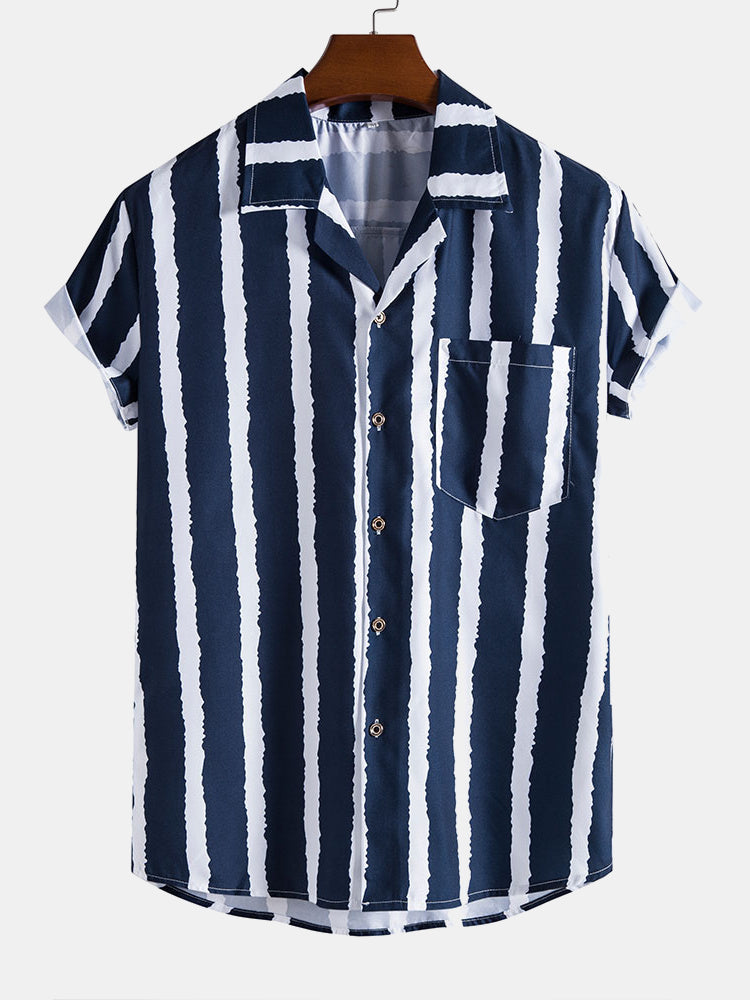 Chemise Homme Rayures Fines et Élégante - PanierRoyale