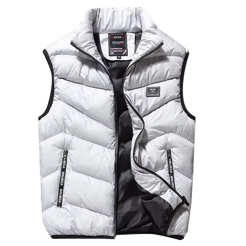 Gilet Doudoune Zippé Homme Hiver Chauffant