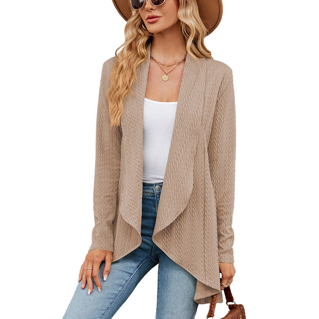 Gilet Femme Chic Taille Adjustée Automne Hiver