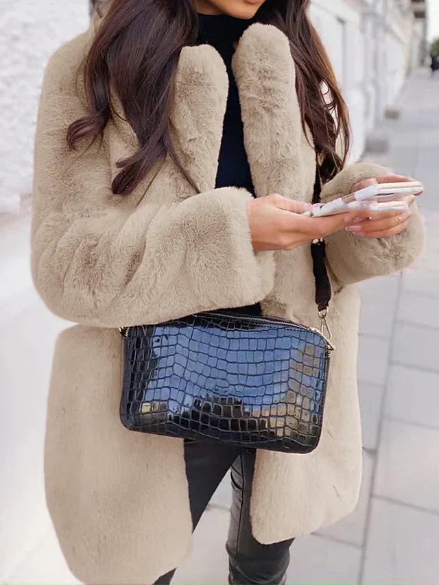 Manteau Femme Hiver Chaud et Élégant Long