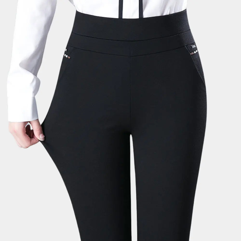 Pantalon Femme Élastique Comfort Moderne - PanierRoyale