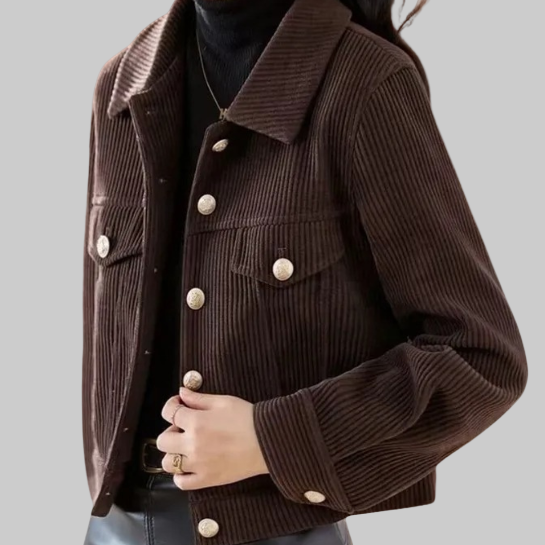 Veste Femme Slim Fit Fermeture Éclair Noir