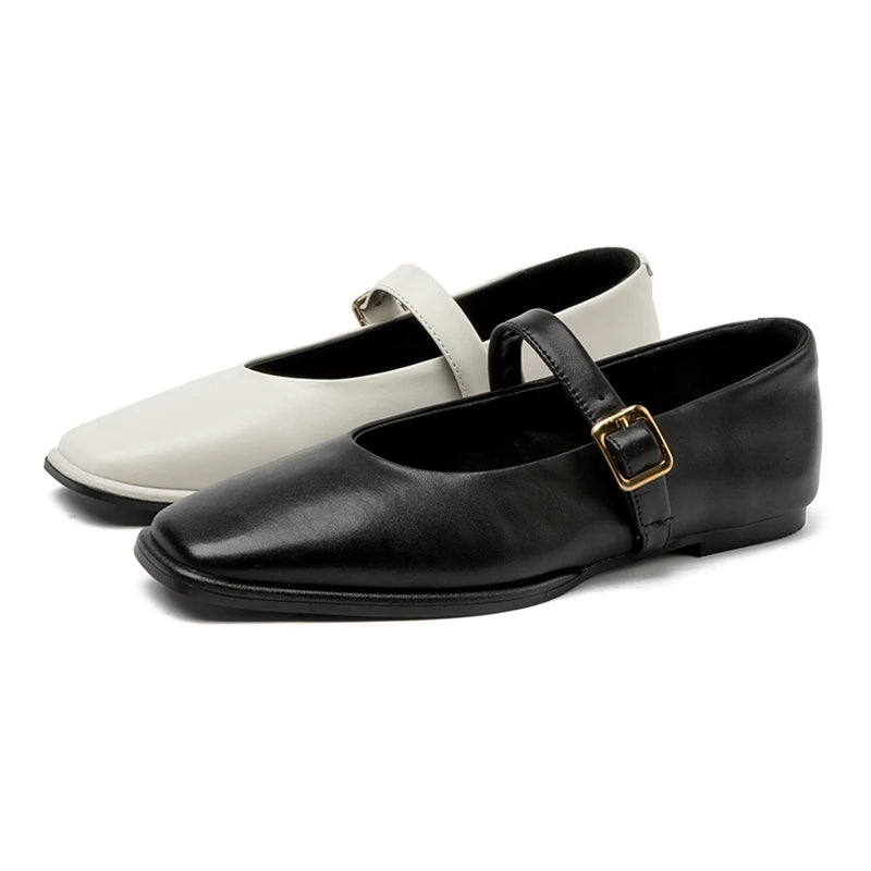 LadyJane™ – Mocassin Femme Mary Jane en Cuir Confortables