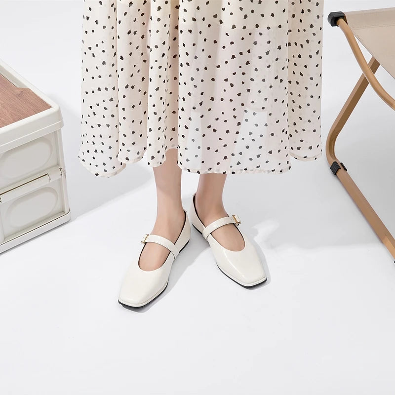 LadyJane™ – Mocassin Femme Mary Jane en Cuir Confortables