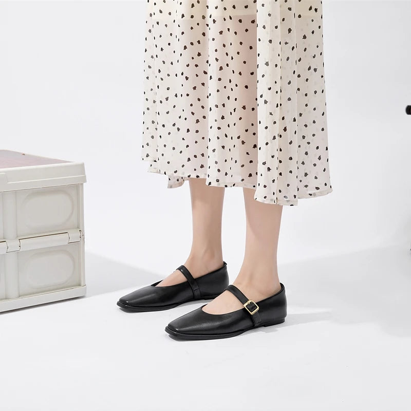 LadyJane™ – Mocassin Femme Mary Jane en Cuir Confortables
