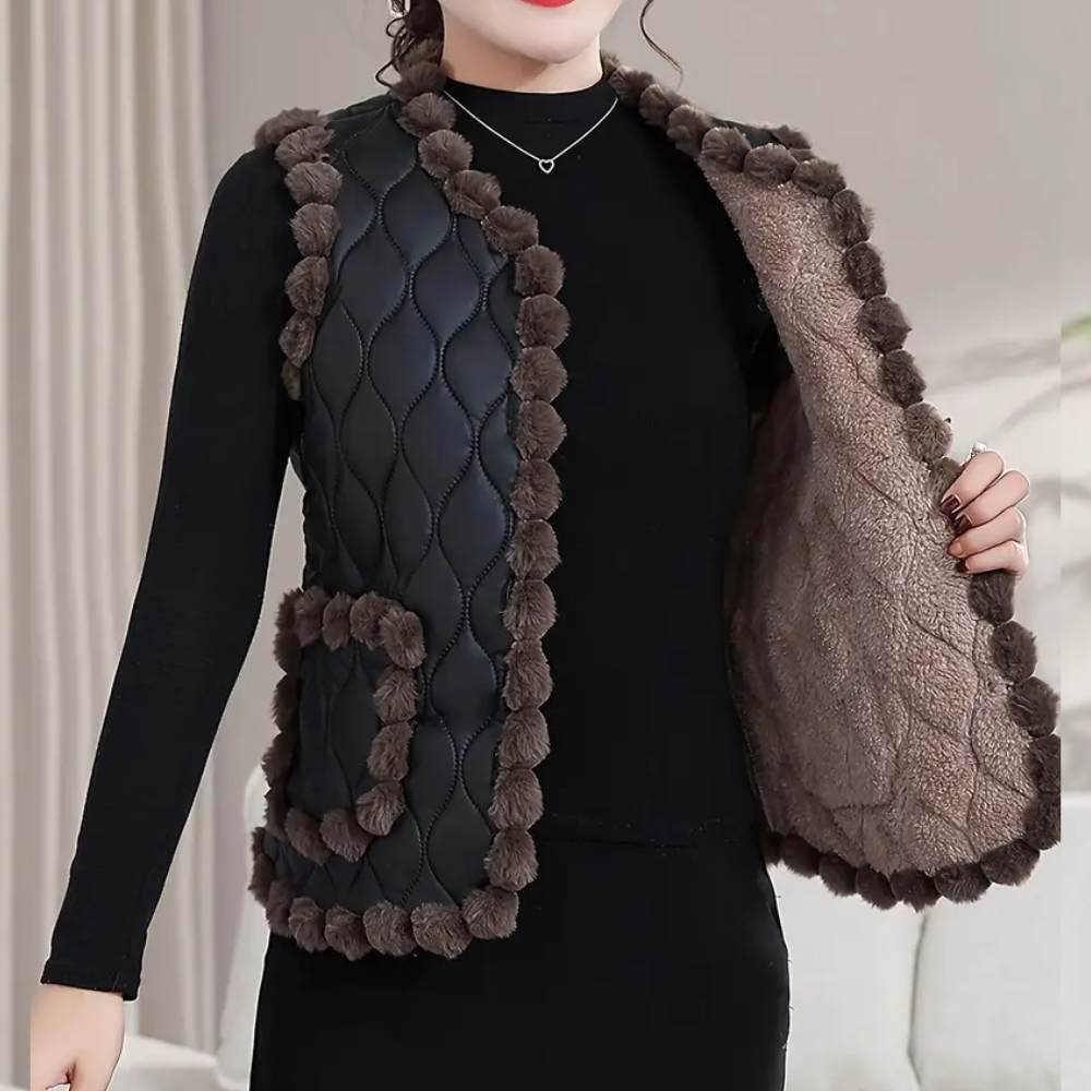 Gilet Femme Mode Hiver Chic