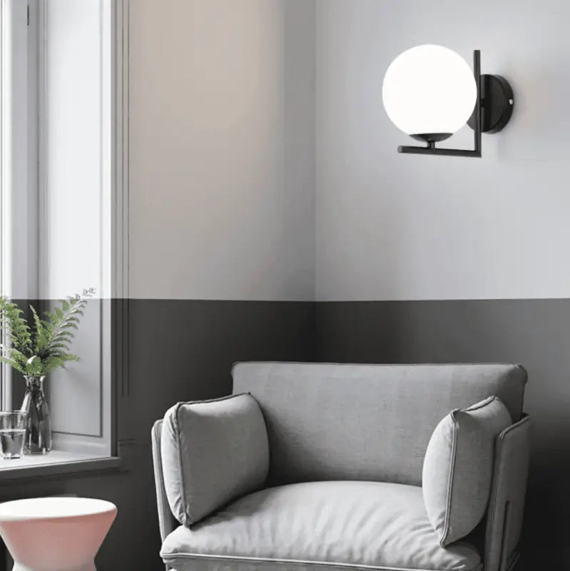 Ledian™ – Applique Murale LED Noire & Dorée Moderne avec Lumière Chaude