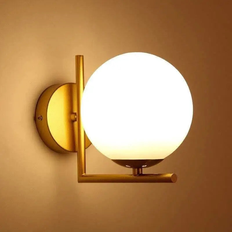 Ledian™ – Applique Murale LED Noire & Dorée Moderne avec Lumière Chaude