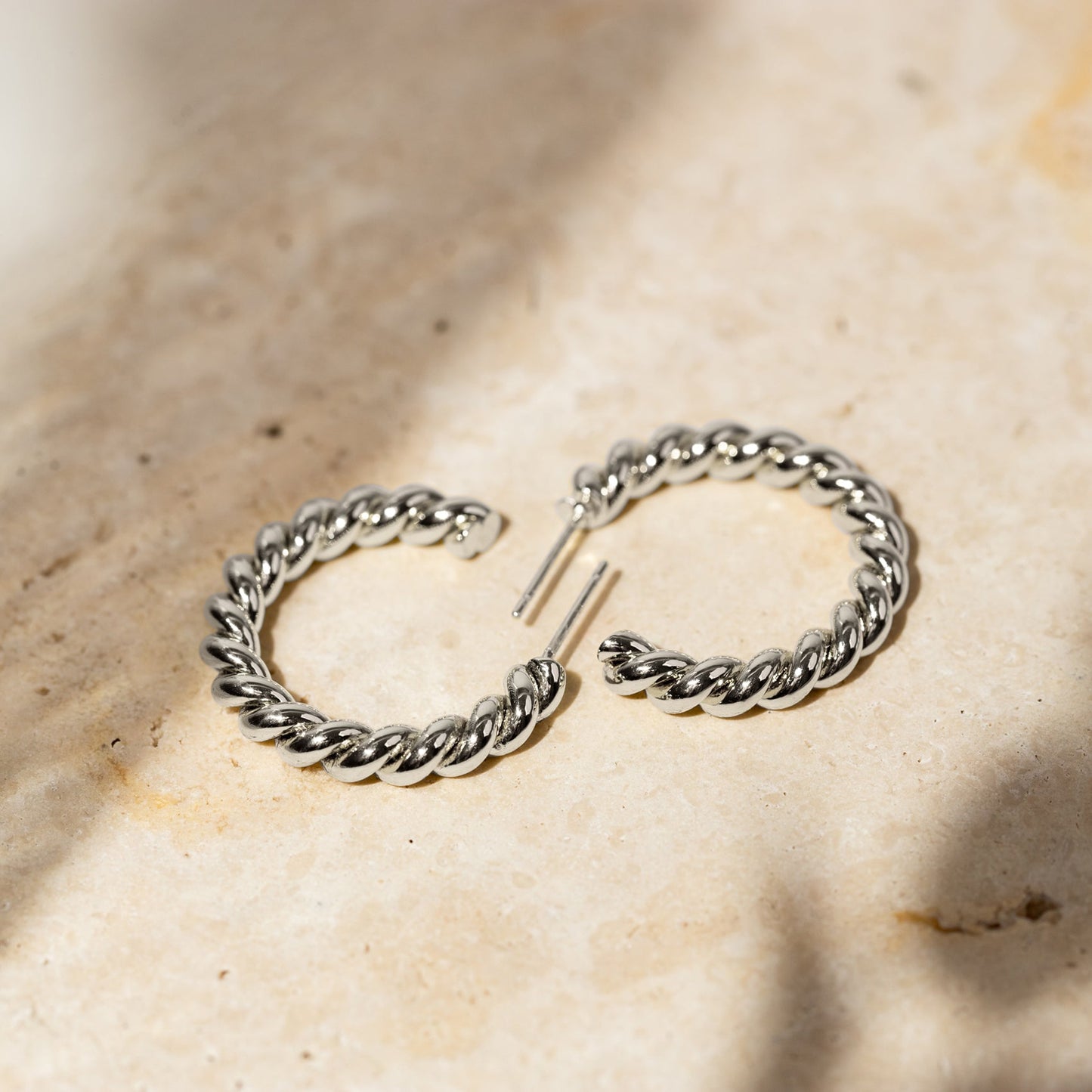 Boucles d’oreilles Femme Effet Corde Style Élégant Intemporel