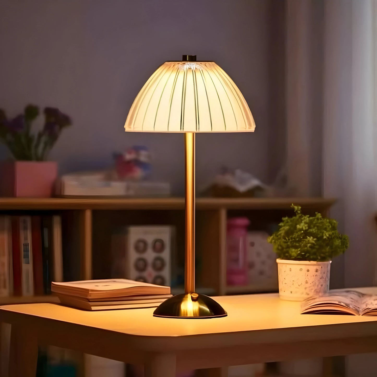 LioraGlow™ – Lampe de Table Sans Fil Rechargeable Design Élégant