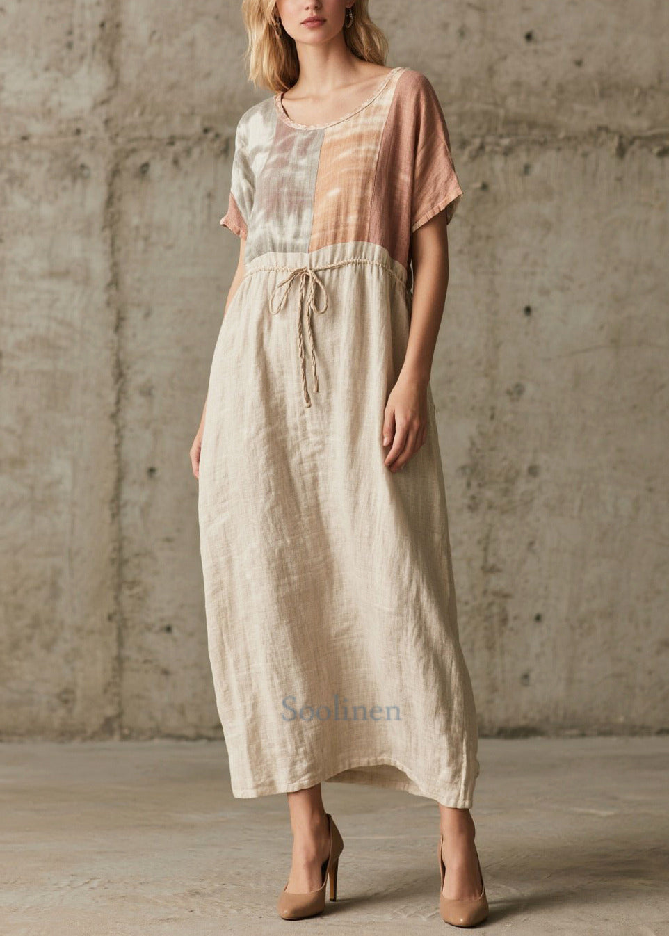 Robe d'été légère en coton coloré avec tunique confortable - EasyApparels