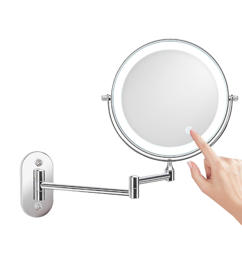 LumiReflex™ – Miroir Grossissant LED Rechargeable Salle de Bain & Maquillage