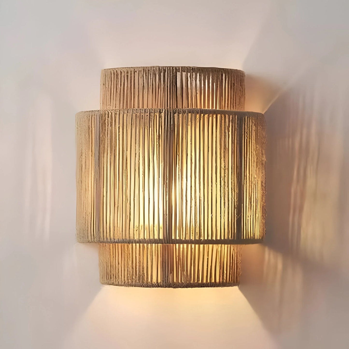 LumiRope™ – Applique Murale Design Écologique en Corde de Chanvre