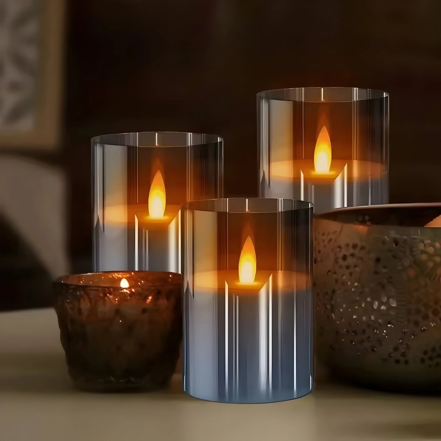 Luminara™ – Applique Murale Cire LED Effet Flamme Ambiance Chaleureuse