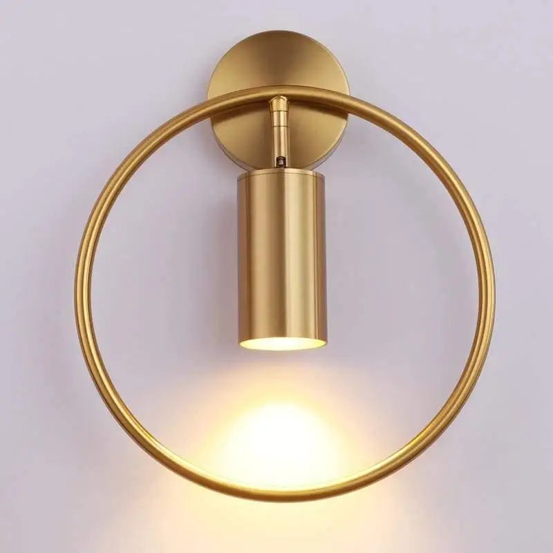 Lumiora™ – Applique Murale Dorée LED Moderne en Aluminium
