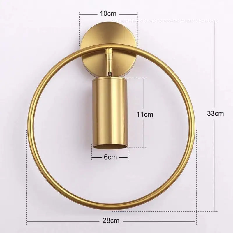 Lumiora™ – Applique Murale Dorée LED Moderne en Aluminium
