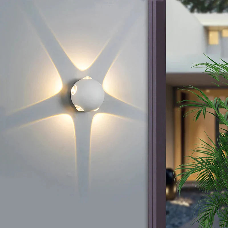 LumoSphere™ – Applique Murale LED Sphérique Étanche IP65 Design Moderne