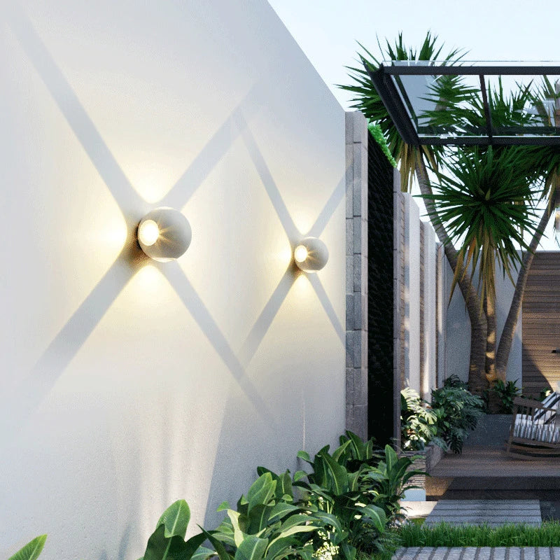 LumoSphere™ – Applique Murale LED Sphérique Étanche IP65 Design Moderne