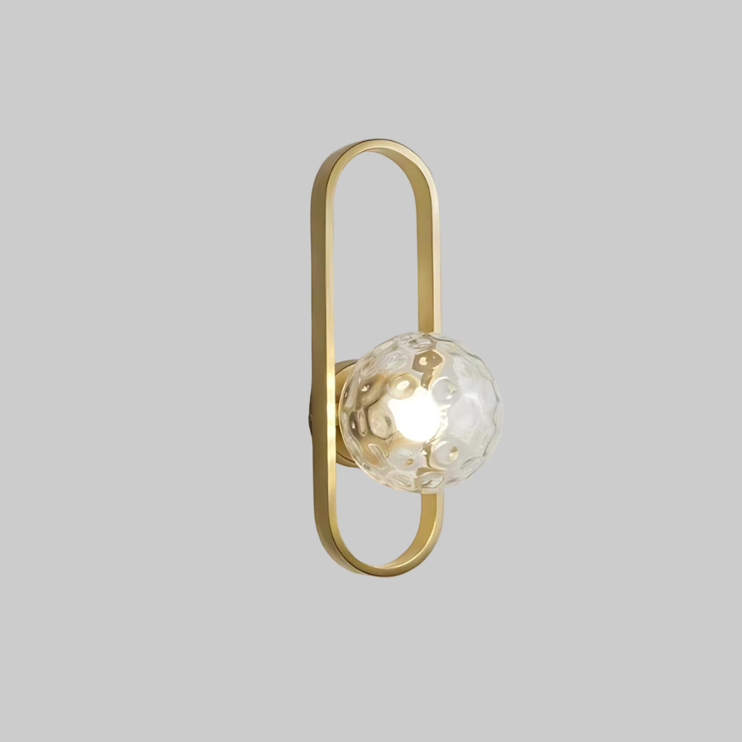 Lumora™ – Applique Murale Design Métal & Verre Dépoli avec Ampoule LED Incluse