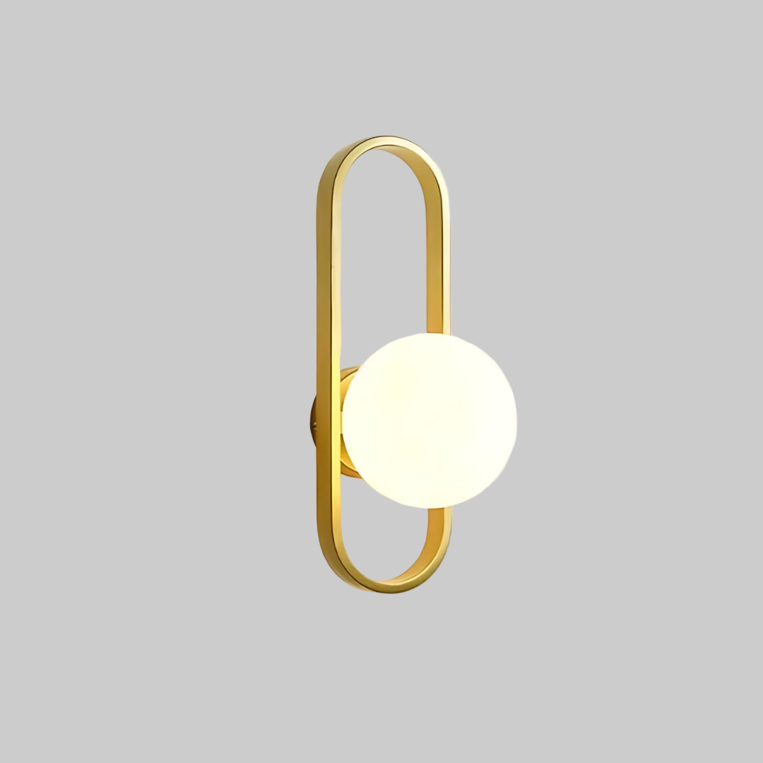 Lumora™ – Applique Murale Design Métal & Verre Dépoli avec Ampoule LED Incluse