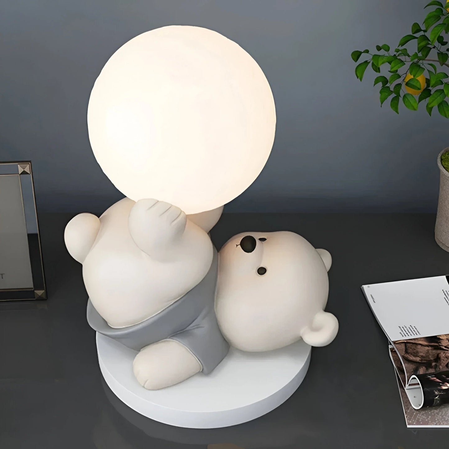 LunaBear™ – Lampe de Table Ourson Éclairante avec Lueur Douce