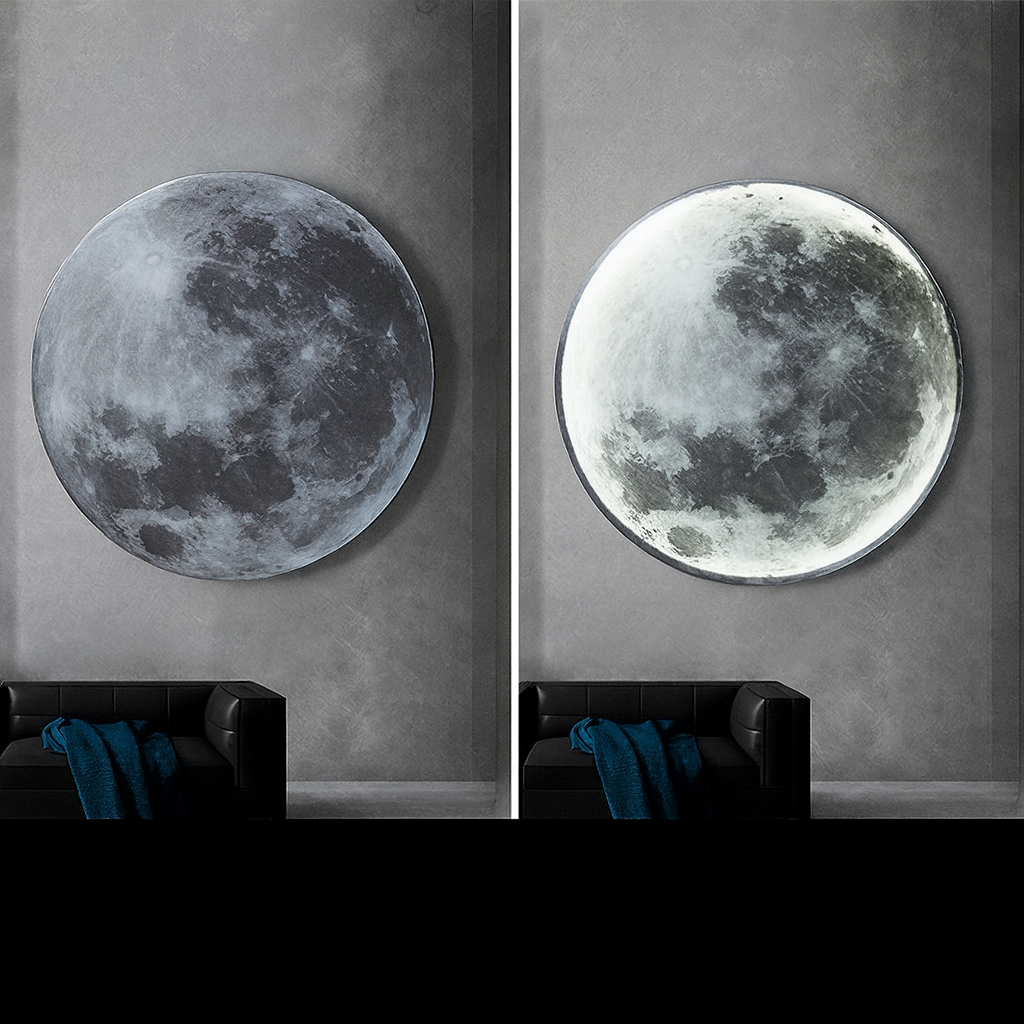 Lunaris™ – Applique Murale LED Moderne Blanc Chaud pour Chambre & Salon
