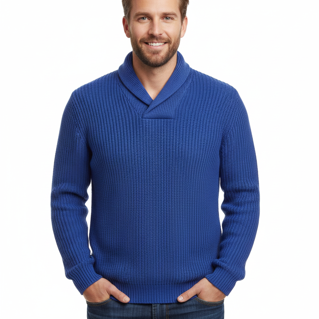 Pull Homme Col Rond Tricot Doux et Confortable