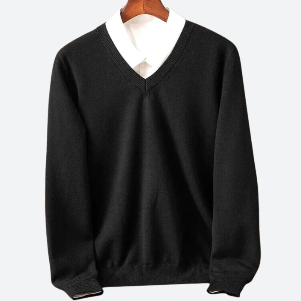 Malte™ – Pull Cachemire Homme Élégant et Confortable en Douceur-3