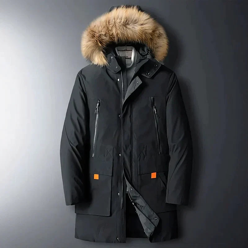 Parka Homme Hiver avec Capuchon et Doublure Chaude