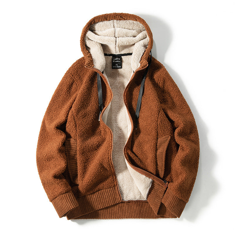 Pull Capuche Homme Doublure Chaude et Confortable