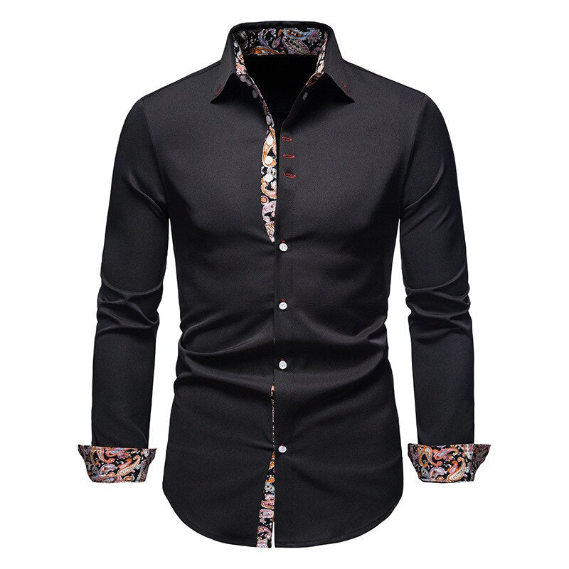 ProjetParis™ – Chemise Homme Slim-Fit en Coton Léger Élégante & Confortable-4