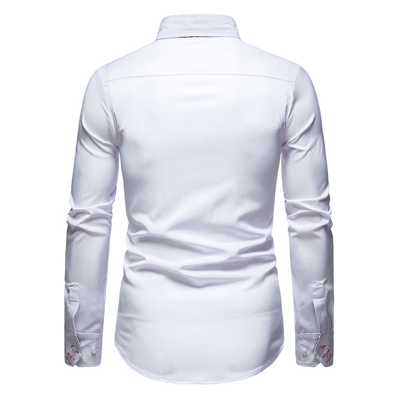 ProjetParis™ – Chemise Homme Slim-Fit en Coton Léger Élégante & Confortable-5