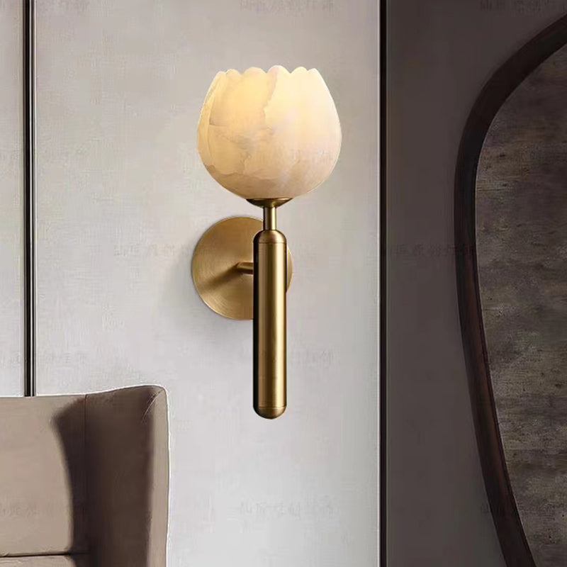 Marbréa™ – Applique Murale Design en Marbre & Cuivre pour Intérieur Élégant