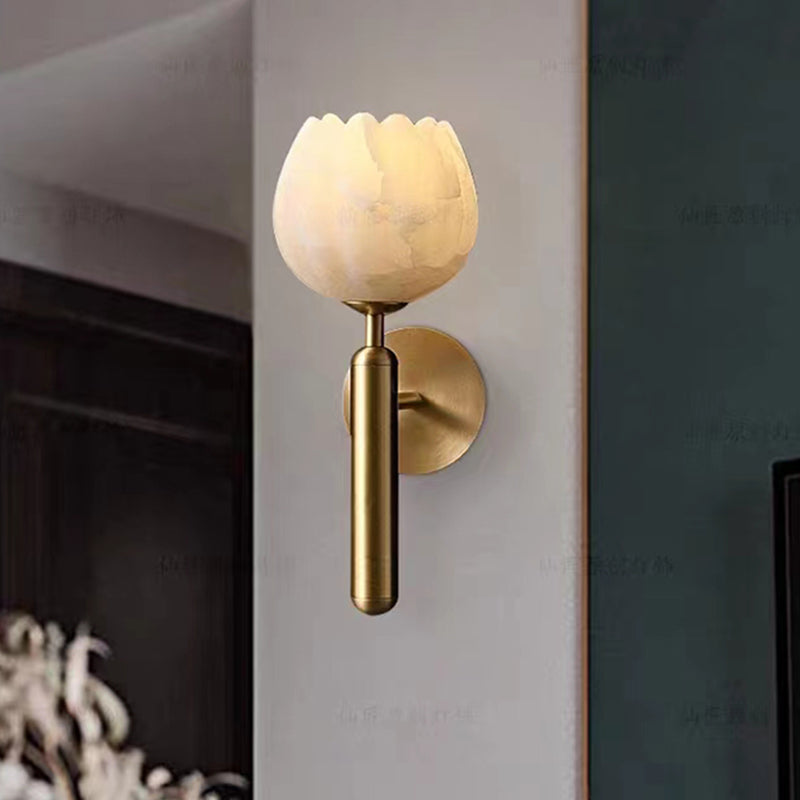 Marbréa™ – Applique Murale Design en Marbre & Cuivre pour Intérieur Élégant