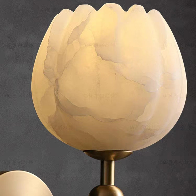Marbréa™ – Applique Murale Design en Marbre & Cuivre pour Intérieur Élégant