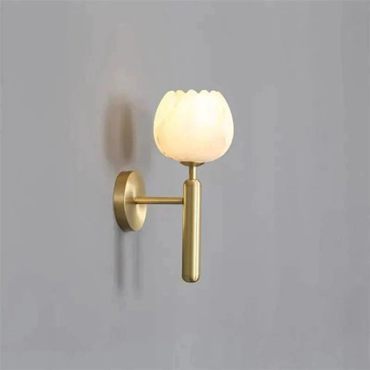 Marbréa™ – Applique Murale Design en Marbre & Cuivre pour Intérieur Élégant