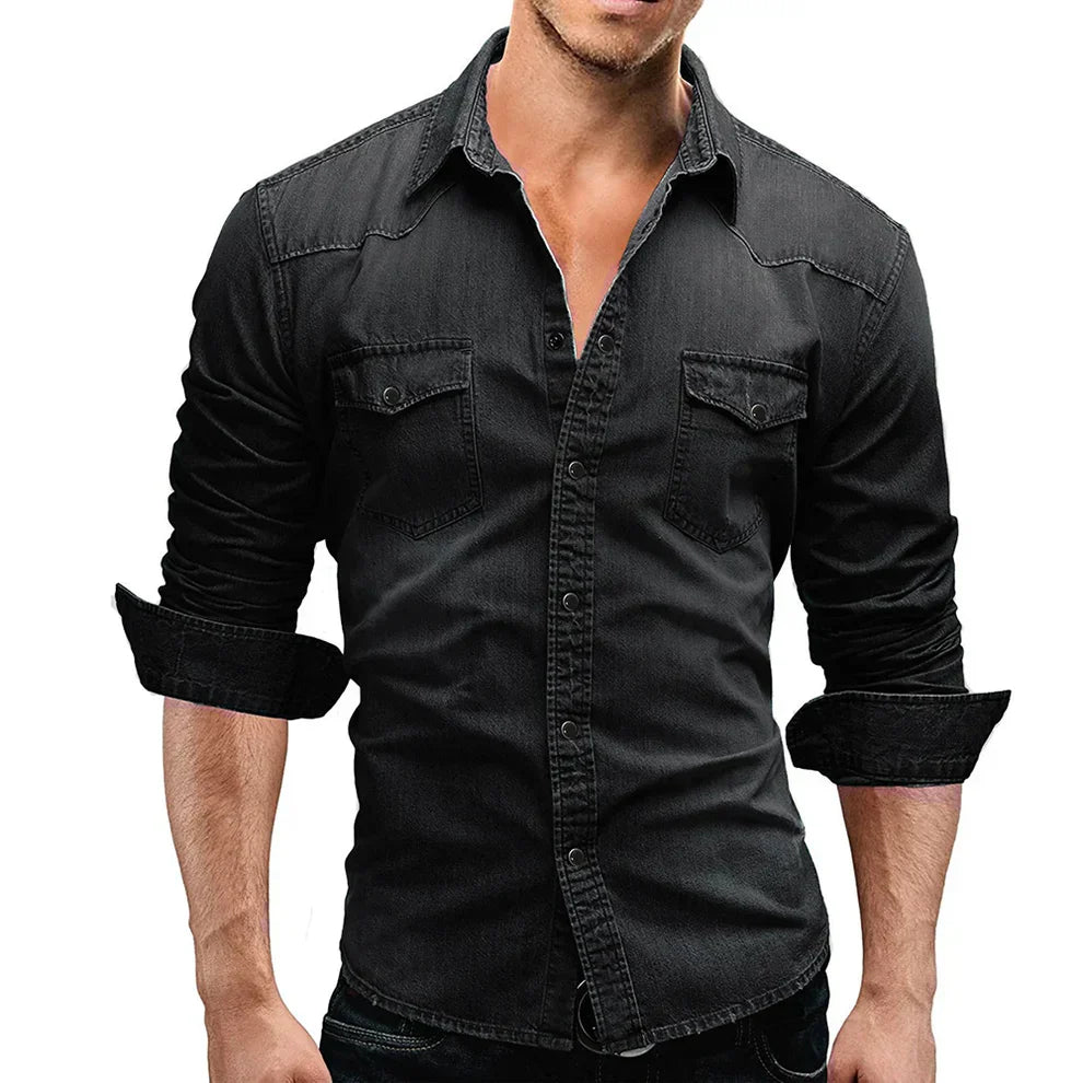 Chemise Jean Décontractée pour Homme