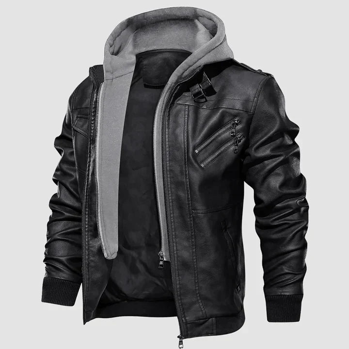 Variant image for Raoul™ – Blouson Moto Homme en Cuir Élégant et Protecteur Urbain-25