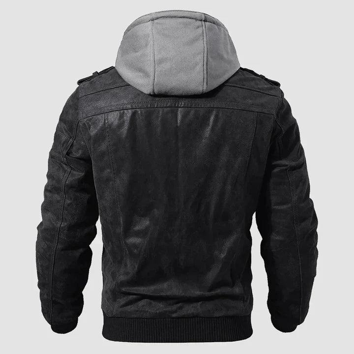 Raoul™ – Blouson Moto Homme en Cuir Élégant et Protecteur Urbain-6